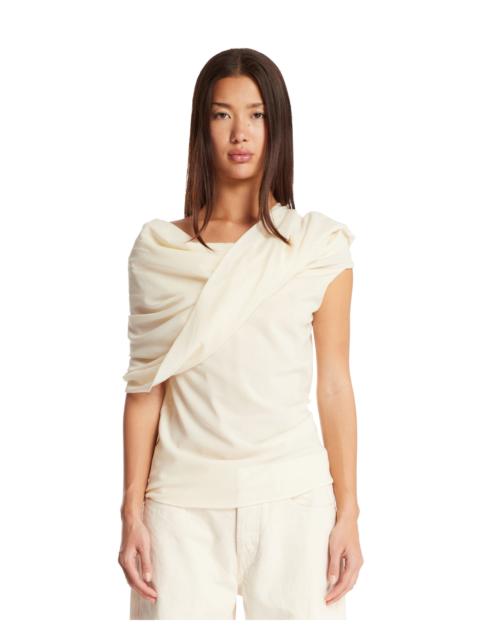 armarium White Draped Top