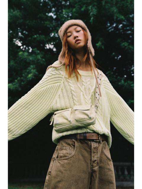 FREE PEOPLE Frankie Cable Knit Sweater