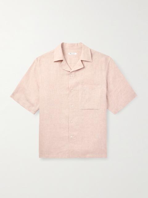 Loro Piana Federico Camp-Collar Linen Shirt