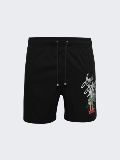 AMIRI Hollywood Swim Trunk Black
