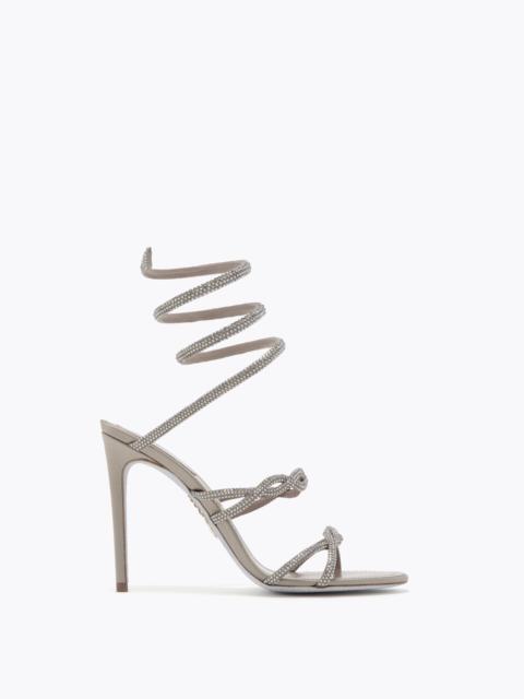 RENE CAOVILLA BRAID CLEO DOVE GREY SANDAL 105