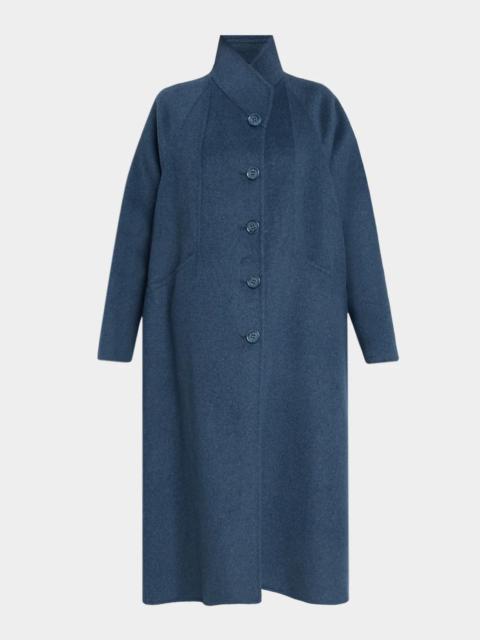 EMPORIO ARMANI Oversized Button-Front Coat