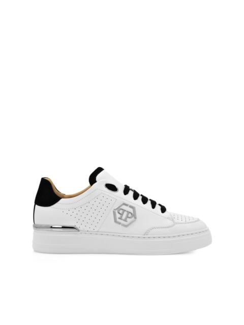 PHILIPP PLEIN monogram leather sneakers