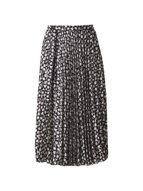 floral-print plissÃ© skirt