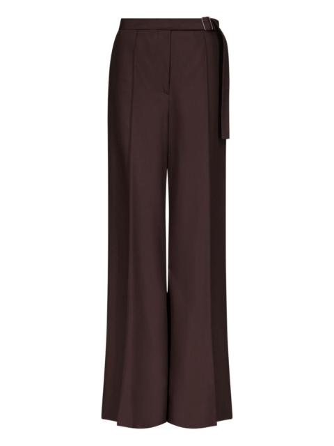 Loulou de Saison pleated buckle-fastening trousers