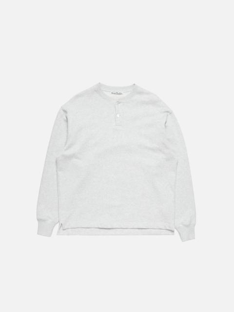 Acne Studios Fleece logo sweater - Pale Grey Melange