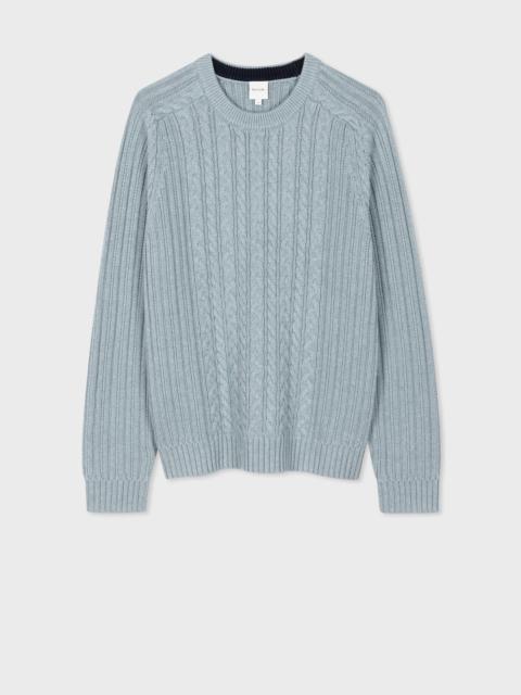 Paul Smith Cotton-Cashmere Cable Knit Sweater