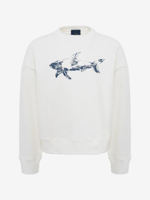 Paul & Shark shark-print cotton sweater