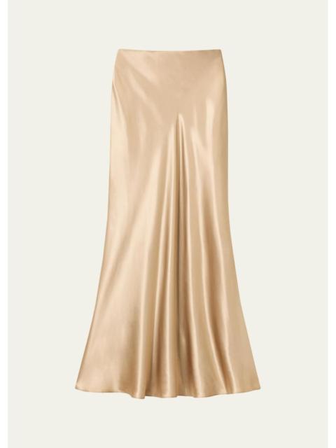Lafayette 148 New York Bias-Cut Fluid Viscose Maxi Skirt