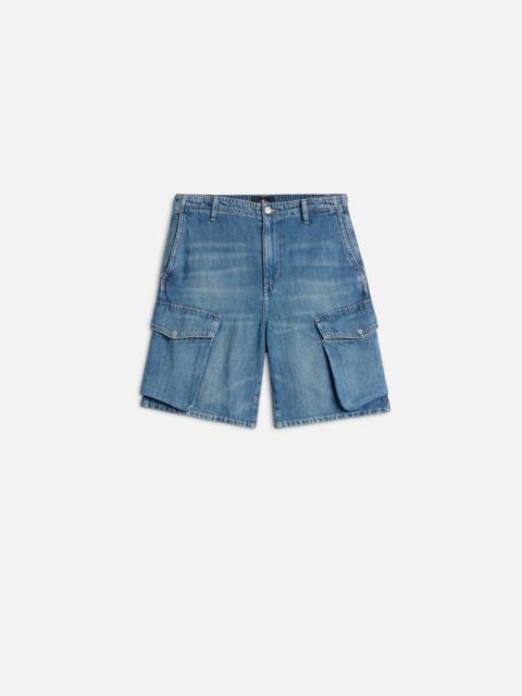 7 For All Mankind CARGO LOLA SHORT in Indigo Linen