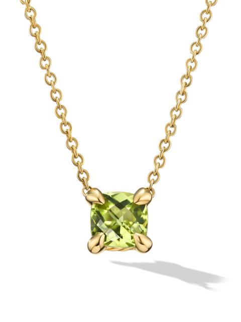 DAVID YURMAN Women's Micro Chatelaine Pendant Necklace in 18K Yellow Gold - Peridot