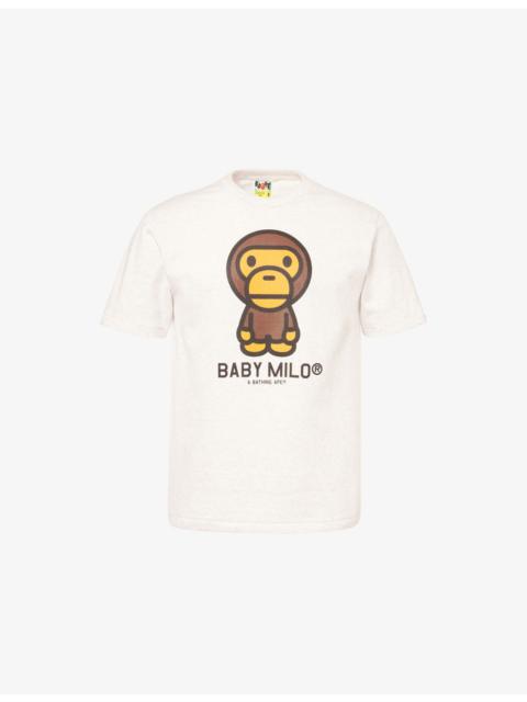 A BATHING APE® Baby Milo Graphic-print Cotton T-Shirt