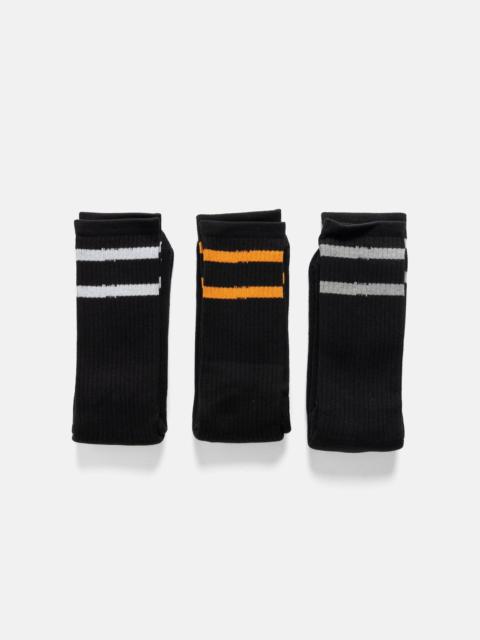 NEIGHBORHOOD Classic 3Pack Socks Black