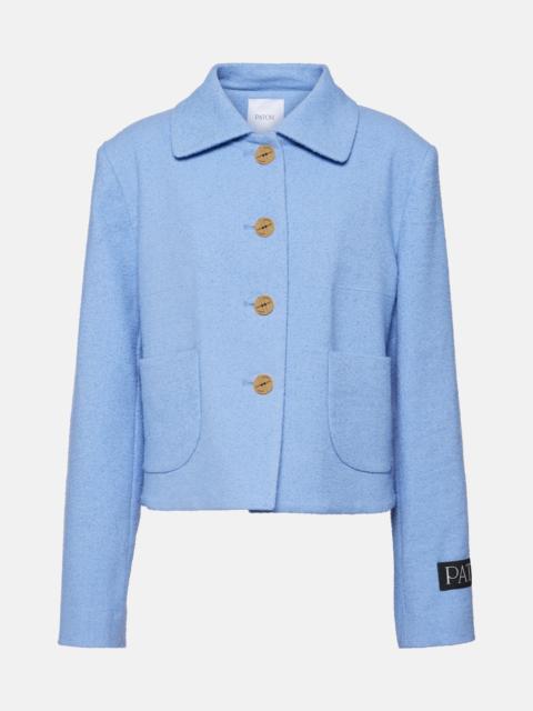 PATOU Cotton and linen-blend jacket