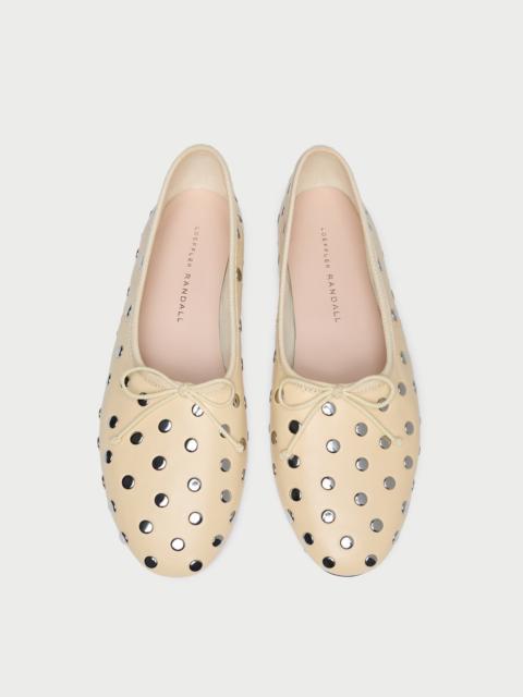 LOEFFLER RANDALL Landon Butter/Silver Ballet Flat