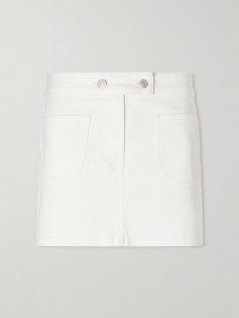 courrèges Denim mini skirt White