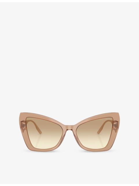 Dolce & Gabbana DG4489 Cat-Eye Acetate Sunglasses