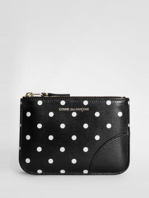 Comme Des Garçons Black and white polka dots wallet