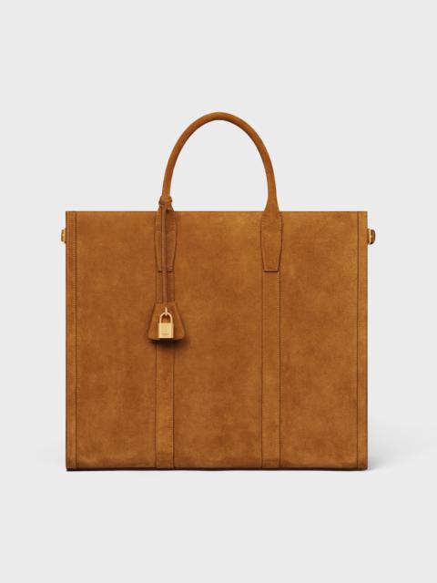 CELINE Large cabas in Suede calfskin