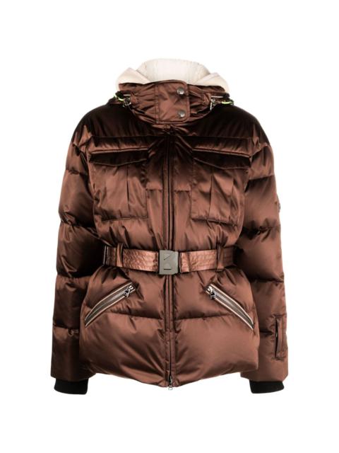 BOGNER Adele hooded belted ski jacket