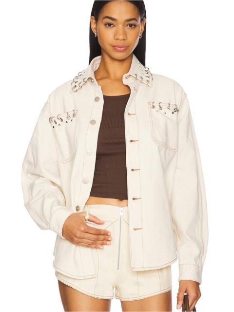 AKNVAS x REVOLVE Cam Denim Shirt With Modified Rings