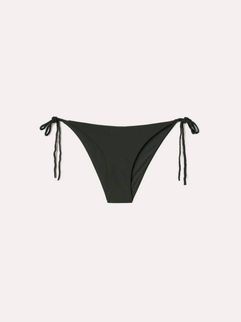 Totême Braid-tie bikini bottoms dark green