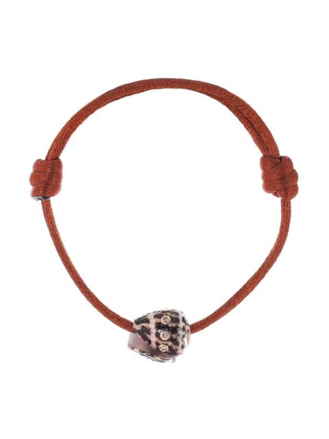 DEZSO Diamond Brown Petite Conus Shell Bracelet