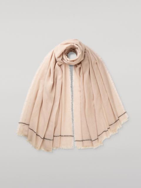 Johnstons of Elgin Usan Pink Cashmere Scarf