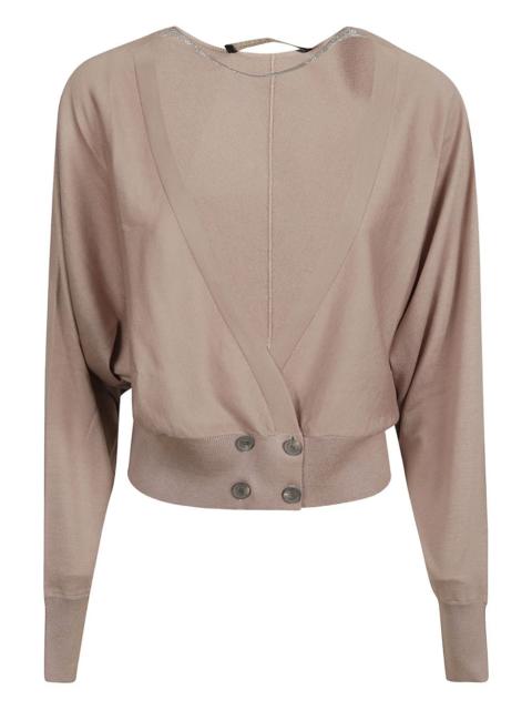 FABIANA FILIPPI button-detail V-neck cardigan