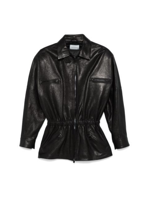 elasticated-waist jacket