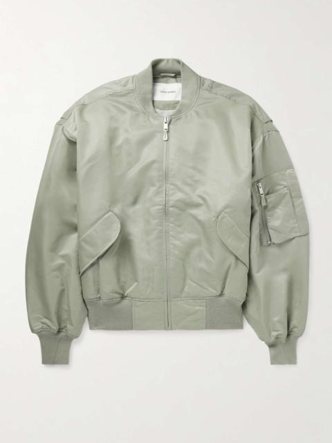 entire studios Broad Oversized Satin Bomber Jacket