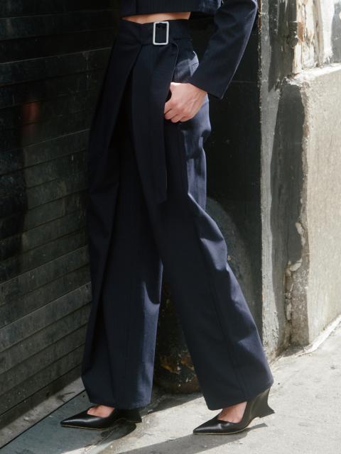 525 america 525 X DL10C: Baxter Pinstripe Wrap Trouser