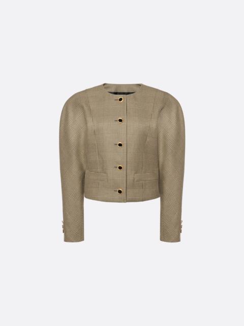 Alessandra Rich PRINCE OF WALES WOOL JACKET