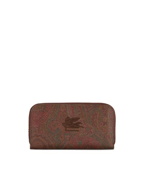 Etro paisley zip-around wallet