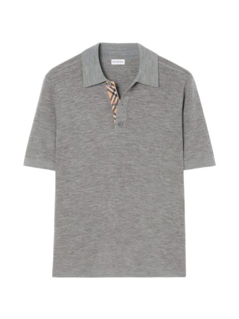 Burberry wool polo shirt