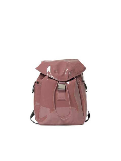 RAINS Valera glossy buckle-fastening backpack