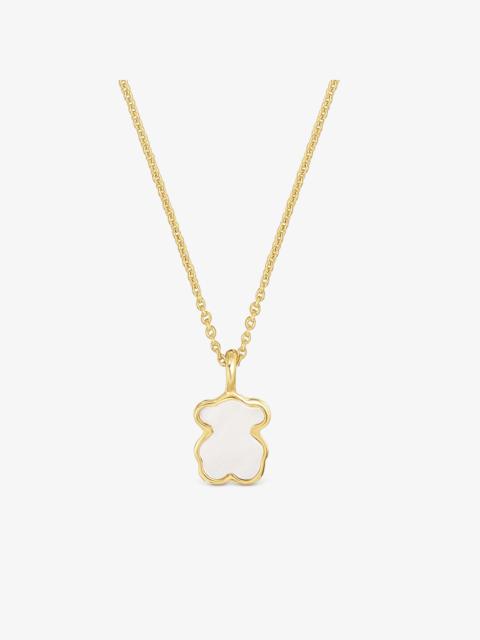 TOUS Short 14K solid gold Necklace with mother-of-pearl XXS