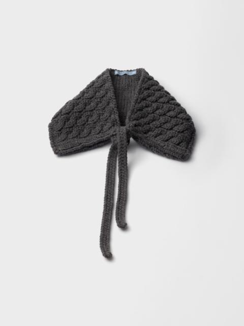 Prada Cable-knit wool collar