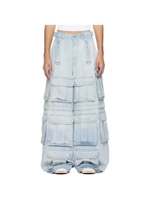 VETEMENTS Blue Multipocket Jeans