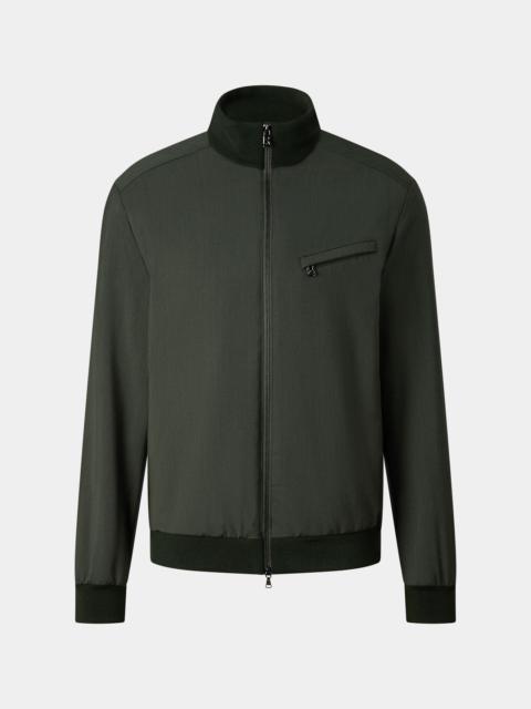 BOGNER Virgin wool jacket Milan in Olive green