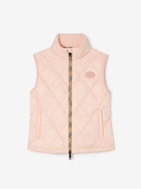 Burberry Checker-tape Quilted Nylon Cheswick Gilet