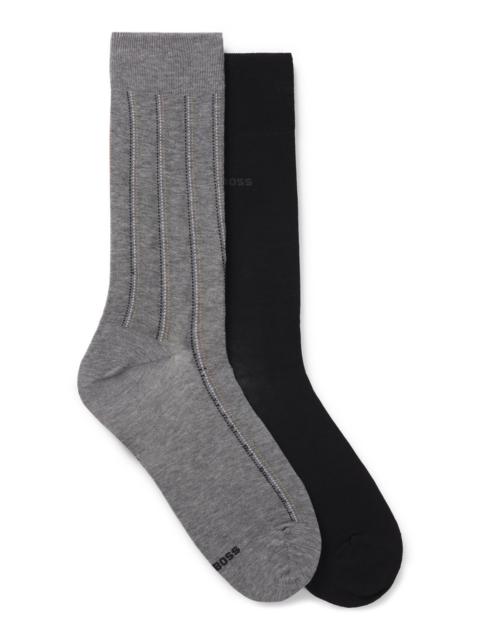 BOSS TWO-PACK OF REGULAR-LENGTH SOCKS
