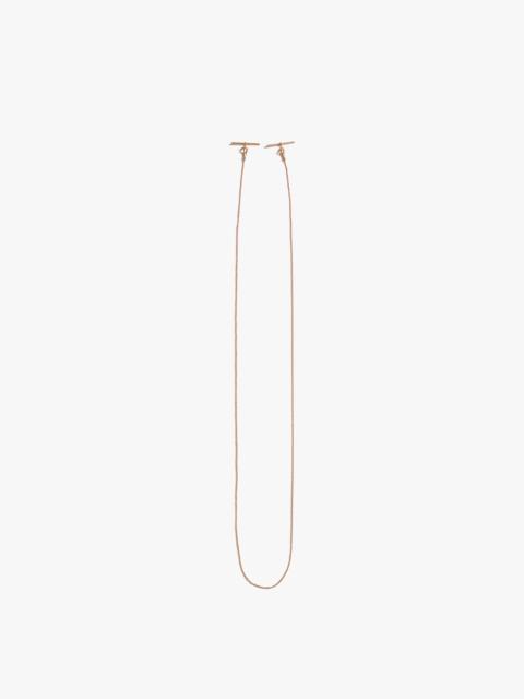 Victoria Beckham T-Bar Scarf Necklace in Gold