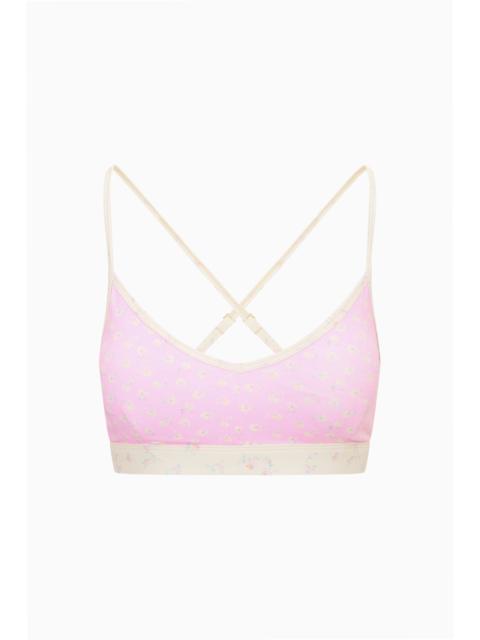 LoveShackFancy Jolanda Ditsy Floral Sports Bra