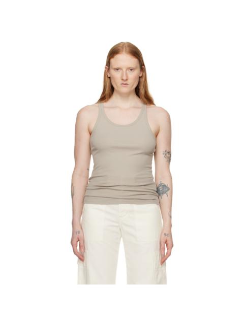 FILIPPA K Taupe Rib Tank Top
