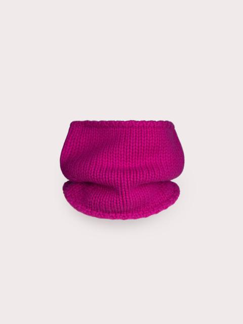 BY FAR ROWLF SNOOD FUCHSIA CASHMERE