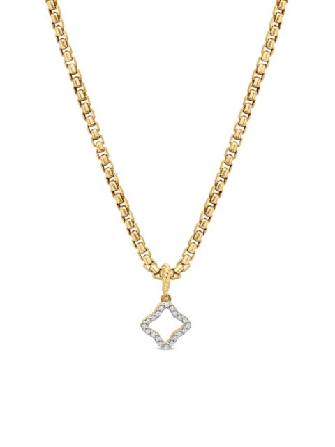 DAVID YURMAN Women's Quatrefoil Amulet in 18K Yellow Gold with Diamonds, 19.7MM - Diamond
