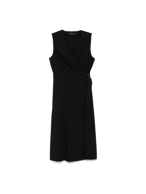 Theory belted midi dress
