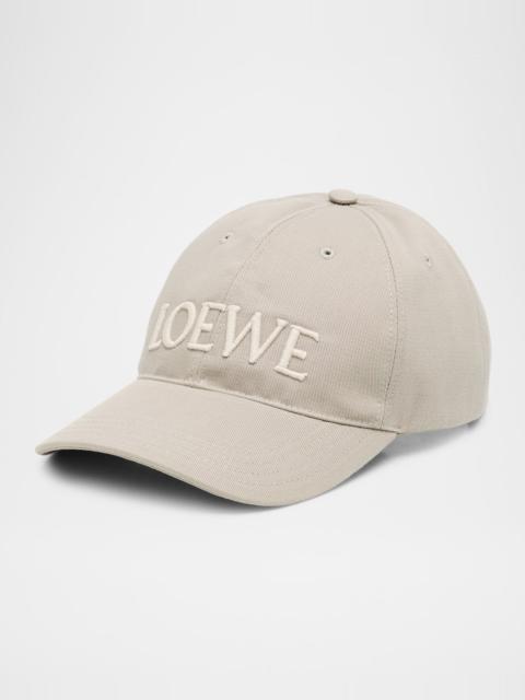 Loewe Embroidered Canvas Cap