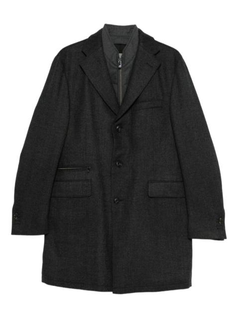 CORNELIANI herringbone layered jacket